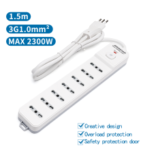 MULTIPRESA CIABATTA ELETTRICA 7 POSTI CON INTERRUTTORE GENERALE CAVO DA 1,5 METRI SPINA:10A 250V 2P+E PRESA:7-WAY P17/P11 MULTIPRESA CIABATTA ELETTRICA 7 POSTI CON INTERRUTTORE GENERALE CAVO DA 1,5 METRI SPINA:10A 250V 2P+E PRESA:7-WAY P17/P11