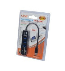 HUB LINQ TPC-512 A 3 PORTE USB 2.0 - HUB CON CAVO TYPE-C - SLOT LETTORE MICRO SD - SD - BIANCO O NERO - DA TYPE-C A 3 USB HUB LINQ TPC-512 A 3 PORTE USB 2.0 - HUB CON CAVO TYPE-C - SLOT LETTORE MICRO SD - SD - BIANCO O NERO - DA TYPE-C A 3 USB