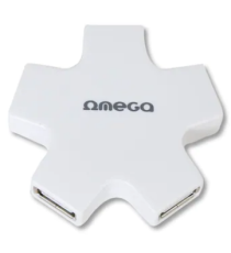 HUB OMEGA OUH24SW A 4 PORTE USB 2.0 - VELOCITA' DI TRASFERIMENTO FINO A 480MB/s BIANCO - OMEGA HUB OMEGA OUH24SW A 4 PORTE USB 2.0 - VELOCITA' DI TRASFERIMENTO FINO A 480MB/s BIANCO - OMEGA
