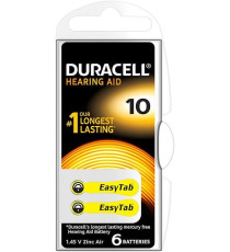 6 BATTERIE DURACELL DA10N6 EASY TAB 10 PER APPARECCHI ACUSTICI PR70 1.45 V SPECIALISTICHE GIALLE - LUNGA DURATA - CF. DA 6PZ 6 BATTERIE DURACELL DA10N6 EASY TAB 10 PER APPARECCHI ACUSTICI PR70 1.45 V SPECIALISTICHE GIALLE - LUNGA DURATA - CF. DA 6PZ