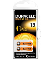 6 BATTERIE DURACELL DA13N6 EASY TAB 13 PER APPARECCHI ACUSTICI PR48 1.45 V SPECIALISTICHE ARANCIONE - LUNGA DURATA - CF. DA 6PZ 6 BATTERIE DURACELL DA13N6 EASY TAB 13 PER APPARECCHI ACUSTICI PR48 1.45 V SPECIALISTICHE ARANCIONE - LUNGA DURATA - CF. DA 6PZ