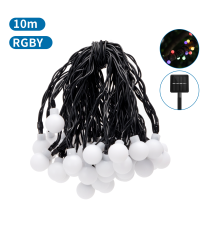 CATENA LUMINOSA LED CON PANNELLO SOLARE - LUCE RGBY - IP65 50 LED A SFERA 12MT- ACCENSIONE AUTOMATICA NOTTURNA AIGOSTAR CATENA LUMINOSA LED CON PANNELLO SOLARE - LUCE RGBY - IP65 50 LED A SFERA 12MT- ACCENSIONE AUTOMATICA NOTTURNA AIGOSTAR