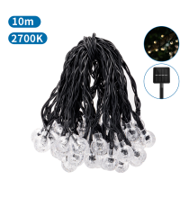 CATENA LUMINOSA LED CON PANNELLO SOLARE - LUCE RGBY - IP65 50 LED A SFERA CRYSTAL 12MT- ACCENSIONE AUTOMATICA NOTTURNA AIGOSTAR CATENA LUMINOSA LED CON PANNELLO SOLARE - LUCE RGBY - IP65 50 LED A SFERA CRYSTAL 12MT- ACCENSIONE AUTOMATICA NOTTURNA AIGOSTAR