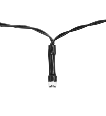 CATENA LUMINOSA LED CON PANNELLO SOLARE - LUCE CALDA 2700K - IP65 100 LED 12MT- ACCENSIONE AUTOMATICA NOTTURNA AIGOSTAR