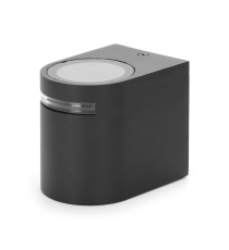 APPLIQUE NERO IN ALLUMINIO CON ATTACCO GU10 MAX 15W - PROTEZIONE IP54 DA INTERNO E DA ESTERNO MISURA L80.5W69H92mm WALL LIGHT APPLIQUE NERO IN ALLUMINIO CON ATTACCO GU10 MAX 15W - PROTEZIONE IP54 DA INTERNO E DA ESTERNO MISURA L80.5W69H92mm WALL LIGHT