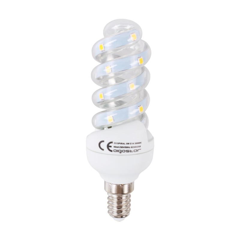 LAMPADINA LED SPIRALE B5 4.9W E27 420 LUMEN 3000K LUCE CALDA