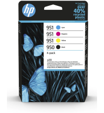 PACK ORIGINALE HP 950 951 6ZC65AE PER HP PRO8100 PRO8600E PRO8600PLUS 4 CARTUCCE HP 950BK 951C 951M 951Y PACK ORIGINALE HP 950 951 6ZC65AE PER HP PRO8100 PRO8600E PRO8600PLUS 4 CARTUCCE HP 950BK 951C 951M 951Y