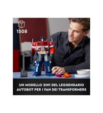 Lego Icons - Optimus Prime Transformers - modellino da costruire 2 in 1 - Lego 10302 Lego Icons - Optimus Prime Transformers - modellino da costruire 2 in 1 - Lego 10302