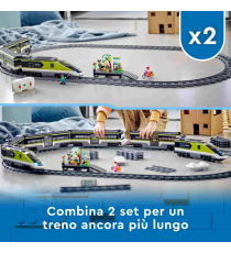 Lego City - Treno passeggeri espresso - LEGO 60337 Con locomotiva giocattolo telecomandata con luci e binari - ANNI 7+ Lego City - Treno passeggeri espresso - LEGO 60337 Con locomotiva giocattolo telecomandata con luci e binari - ANNI 7+