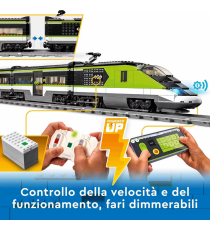 Lego City - Treno passeggeri espresso - LEGO 60337 Con locomotiva giocattolo telecomandata con luci e binari - ANNI 7+ Lego City - Treno passeggeri espresso - LEGO 60337 Con locomotiva giocattolo telecomandata con luci e binari - ANNI 7+