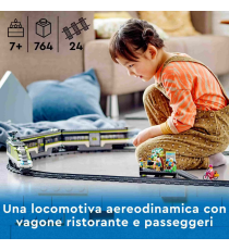 Lego City - Treno passeggeri espresso - LEGO 60337 Con locomotiva giocattolo telecomandata con luci e binari - ANNI 7+ Lego City - Treno passeggeri espresso - LEGO 60337 Con locomotiva giocattolo telecomandata con luci e binari - ANNI 7+