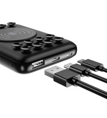 POWER BANK 10000mAh CON RICARICA WIRELESS FOREVER WTB-100 NERO - 18W - QC 3.0 RICARICA FAST - QI TECHNOLOGY - 10W WIFI CHARGING! POWER BANK 10000mAh CON RICARICA WIRELESS FOREVER WTB-100 NERO - 18W - QC 3.0 RICARICA FAST - QI TECHNOLOGY - 10W WIFI CHARGING!
