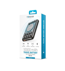 POWER BANK 10000mAh CON RICARICA WIRELESS FOREVER WTB-100 NERO - 18W - QC 3.0 RICARICA FAST - QI TECHNOLOGY - 10W WIFI CHARGING! POWER BANK 10000mAh CON RICARICA WIRELESS FOREVER WTB-100 NERO - 18W - QC 3.0 RICARICA FAST - QI TECHNOLOGY - 10W WIFI CHARGING!