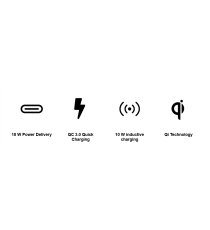 POWER BANK 10000mAh CON RICARICA WIRELESS FOREVER WTB-100 NERO - 18W - QC 3.0 RICARICA FAST - QI TECHNOLOGY - 10W WIFI CHARGING! POWER BANK 10000mAh CON RICARICA WIRELESS FOREVER WTB-100 NERO - 18W - QC 3.0 RICARICA FAST - QI TECHNOLOGY - 10W WIFI CHARGING!