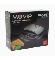 PIASTRA PER SANDWICH PANINI MUVIP MV0187 750W - PIASTRA E GRILL ANTIADERENTE PER PANINI,TOAST,TOSTIERA FINITURA INOX - BLACK PIASTRA PER SANDWICH PANINI MUVIP MV0187 750W - PIASTRA E GRILL ANTIADERENTE PER PANINI,TOAST,TOSTIERA FINITURA INOX - BLACK