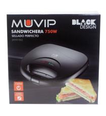 PIASTRA PER SANDWICH PANINI MUVIP MV0186 750W - PIASTRA ANTIADERENTE PER PANINI,TOAST,TOSTIERA FINITURA INOX - BLACK PIASTRA PER SANDWICH PANINI MUVIP MV0186 750W - PIASTRA ANTIADERENTE PER PANINI,TOAST,TOSTIERA FINITURA INOX - BLACK