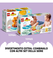 Lego Duplo - Ora del bagnetto: Isola degli animali galleggiante - LEGO 10966  giochi per vasca da bagno ANNI 1.5+ Lego Duplo - Ora del bagnetto: Isola degli animali galleggiante - LEGO 10966  giochi per vasca da bagno ANNI 1.5+