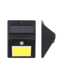 LAMPADA SOLARE LED DA PARETE ELBAT EB0394 110 LUMEN 6500K LUCE FREDDA IP44 MISURA 9,6x12,4x4,8 cm APPLIQUE MURO BATTERIA 1200mAh