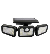 LAMPADA SOLARE LED TRIPLA DA PARETE ELBAT EB0375 800 LUMEN 6500K LUCE FREDDA IP65 MISURA 215x125x125mm APPLIQUE DA MURO LAMPADA SOLARE LED TRIPLA DA PARETE ELBAT EB0375 800 LUMEN 6500K LUCE FREDDA IP65 MISURA 215x125x125mm APPLIQUE DA MURO