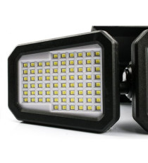 LAMPADA SOLARE LED TRIPLA DA PARETE ELBAT EB0375 800 LUMEN 6500K LUCE FREDDA IP65 MISURA 215x125x125mm APPLIQUE DA MURO