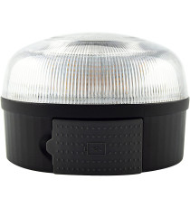 LUCE DI EMERGENZA BASE MAGNETICA 8 LUCI LED DA 1W - 2 MODALITA' - OMOLOGATA PER FISSAGGIO SU VEICOLO LAMPADA MISURA 7,5x5,2cm