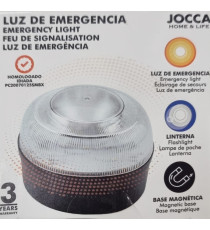 LUCE DI EMERGENZA BASE MAGNETICA 8 LUCI LED DA 1W - 2 MODALITA' - OMOLOGATA PER FISSAGGIO SU VEICOLO LAMPADA MISURA 7,5x5,2cm