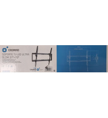 SUPPORTO STAFFA PORTA TV FISSA DA 37 A 70 POLLICI CROMAD CR0869 - DA 37" A 70" - PORTATA 35KG - VESA FINO A 600X400 DA PARETE