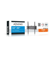 SUPPORTO STAFFA PORTA TV FISSA DA 32 A 55 POLLICI AISENS WT55F-013 - DA 32" A 55" - PORTATA 40KG - VESA FINO A 400X400 DA PARETE SUPPORTO STAFFA PORTA TV FISSA DA 32 A 55 POLLICI AISENS WT55F-013 - DA 32" A 55" - PORTATA 40KG - VESA FINO A 400X400 DA PARETE
