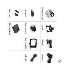 ACTION CAMERA SPORTS 165563 FHD 1080P LCD 2" - TELECAMERA SPORTIVA - SUBACQUA 30MT CON CUSTODIA - ACTION CAM ACTION CAMERA SPORTS 165563 FHD 1080P LCD 2" - TELECAMERA SPORTIVA - SUBACQUA 30MT CON CUSTODIA - ACTION CAM