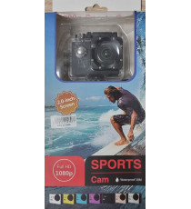 ACTION CAMERA SPORTS 165563 FHD 1080P LCD 2" - TELECAMERA SPORTIVA - SUBACQUA 30MT CON CUSTODIA - ACTION CAM ACTION CAMERA SPORTS 165563 FHD 1080P LCD 2" - TELECAMERA SPORTIVA - SUBACQUA 30MT CON CUSTODIA - ACTION CAM