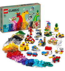 Lego Classic - 90 Anni di Gioco - LEGO 11021 15 Mini Costruzioni di Modelli Iconici con Treno ANNI 5+ Lego Classic - 90 Anni di Gioco - LEGO 11021 15 Mini Costruzioni di Modelli Iconici con Treno ANNI 5+