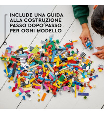 Lego Classic - 90 Anni di Gioco - LEGO 11021 15 Mini Costruzioni di Modelli Iconici con Treno ANNI 5+ Lego Classic - 90 Anni di Gioco - LEGO 11021 15 Mini Costruzioni di Modelli Iconici con Treno ANNI 5+
