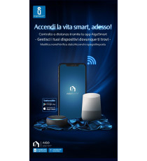 PLAFONIERA SMART 18W WIFI RGB+CCT (3000K-6500K) 1300 LUMEN D340*H80mm COMPATIBILE CON ALEXA E GOOGLE ASSISTANT - AIGOSTAR