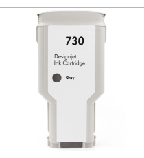 CARTUCCIA COMPATIBILE PER HP 730XGY GRIGIA P2V72A  INK DYE PER HP DESIGNJET T1600,T1700,T2600 300ml CARTUCCIA COMPATIBILE PER HP 730XGY GRIGIA P2V72A  INK DYE PER HP DESIGNJET T1600,T1700,T2600 300ml