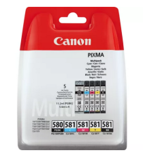 MULTIPACK CANON PGI-580PGBK CLI-581C-M-Y-BK 2078C005 CARTUCCIA ORIGINALE PER CANON TS6150,8150,9150,TR7550,8550 5 CARTUCCE MULTIPACK CANON PGI-580PGBK CLI-581C-M-Y-BK 2078C005 CARTUCCIA ORIGINALE PER CANON TS6150,8150,9150,TR7550,8550 5 CARTUCCE