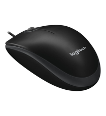 MOUSE LOGITECH B100 OTTICO NERO 910-003357 CAVO USB 2.0 DA 180CM - USO AMBIDESTRO - 2 PULSANTI + ROTELLA - PICCOLO E COMPATTO