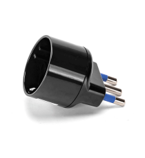 ADATTATORE ROTONDO CON PRESA SHUKO 10A 250V SPINA 10A 2P+E NERO MAX 1500W 10A 250V-S11 10A 250V 1-WAY P30 PROTEZIONE BAMBINI