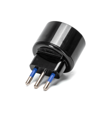 ADATTATORE ROTONDO CON PRESA SHUKO 10A 250V SPINA 10A 2P+E NERO MAX 1500W 10A 250V-S11 10A 250V 1-WAY P30 PROTEZIONE BAMBINI