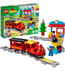 Lego Duplo - Treno a Vapore, Set Costruzioni Push & Go, Luci e Suoni - LEGO 10874 ANNI 2+ Lego Duplo - Treno a Vapore, Set Costruzioni Push & Go, Luci e Suoni - LEGO 10874 ANNI 2+