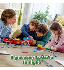 Lego Duplo - Treno a Vapore, Set Costruzioni Push & Go, Luci e Suoni - LEGO 10874 ANNI 2+ Lego Duplo - Treno a Vapore, Set Costruzioni Push & Go, Luci e Suoni - LEGO 10874 ANNI 2+