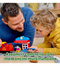 Lego Duplo - Treno a Vapore, Set Costruzioni Push & Go, Luci e Suoni - LEGO 10874 ANNI 2+ Lego Duplo - Treno a Vapore, Set Costruzioni Push & Go, Luci e Suoni - LEGO 10874 ANNI 2+