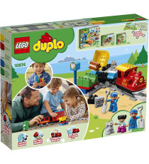 Lego Duplo - Treno a Vapore, Set Costruzioni Push & Go, Luci e Suoni - LEGO 10874 ANNI 2+ Lego Duplo - Treno a Vapore, Set Costruzioni Push & Go, Luci e Suoni - LEGO 10874 ANNI 2+