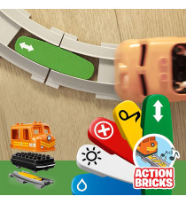 Lego Duplo - Il grande treno merci - LEGO 10875 Set Push & Go, Luci e Suoni, Costruzioni Creative, Gru ANNI 2+ Lego Duplo - Il grande treno merci - LEGO 10875 Set Push & Go, Luci e Suoni, Costruzioni Creative, Gru ANNI 2+