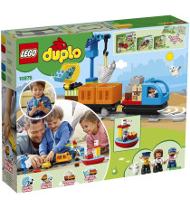Lego Duplo - Il grande treno merci - LEGO 10875 Set Push & Go, Luci e Suoni, Costruzioni Creative, Gru ANNI 2+ Lego Duplo - Il grande treno merci - LEGO 10875 Set Push & Go, Luci e Suoni, Costruzioni Creative, Gru ANNI 2+