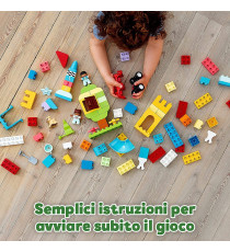Lego Duplo - Classic Deluxe Contenitore di Mattoncini Grande - Lego 10914  Primo Set di Costruzioni in Mattoni - ANNI 1.5+ Lego Duplo - Classic Deluxe Contenitore di Mattoncini Grande - Lego 10914  Primo Set di Costruzioni in Mattoni - ANNI 1.5+