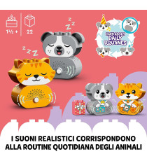 Lego Duplo - Il mio primo cagnolino e gattino con suoni - LEGO 10977 Mattoncini Grandi con Gatto e Cane ANNI 1.5+