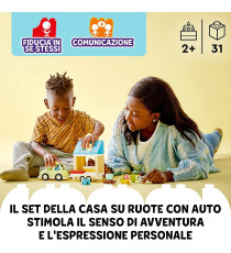 Lego Duplo - Casa su ruote - LEGO 10986 Set da Campeggio con Figure, Macchina Giocattolo ANNI 1.5+ Lego Duplo - Casa su ruote - LEGO 10986 Set da Campeggio con Figure, Macchina Giocattolo ANNI 1.5+