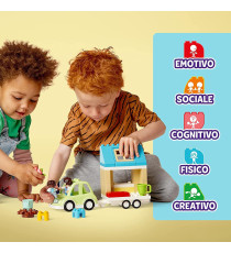 Lego Duplo - Casa su ruote - LEGO 10986 Set da Campeggio con Figure, Macchina Giocattolo ANNI 1.5+ Lego Duplo - Casa su ruote - LEGO 10986 Set da Campeggio con Figure, Macchina Giocattolo ANNI 1.5+