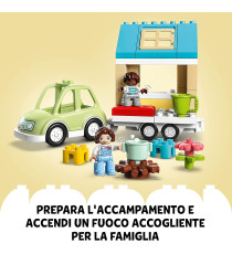 Lego Duplo - Casa su ruote - LEGO 10986 Set da Campeggio con Figure, Macchina Giocattolo ANNI 1.5+ Lego Duplo - Casa su ruote - LEGO 10986 Set da Campeggio con Figure, Macchina Giocattolo ANNI 1.5+