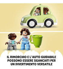 Lego Duplo - Casa su ruote - LEGO 10986 Set da Campeggio con Figure, Macchina Giocattolo ANNI 1.5+ Lego Duplo - Casa su ruote - LEGO 10986 Set da Campeggio con Figure, Macchina Giocattolo ANNI 1.5+